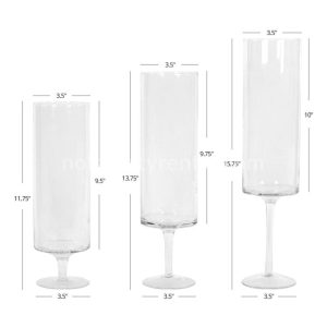 Pillar Candle Hurricane Pedestal Holders