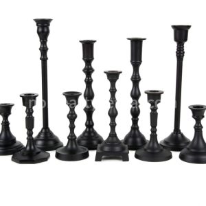 Mixed Taper Candle Set Holder Set